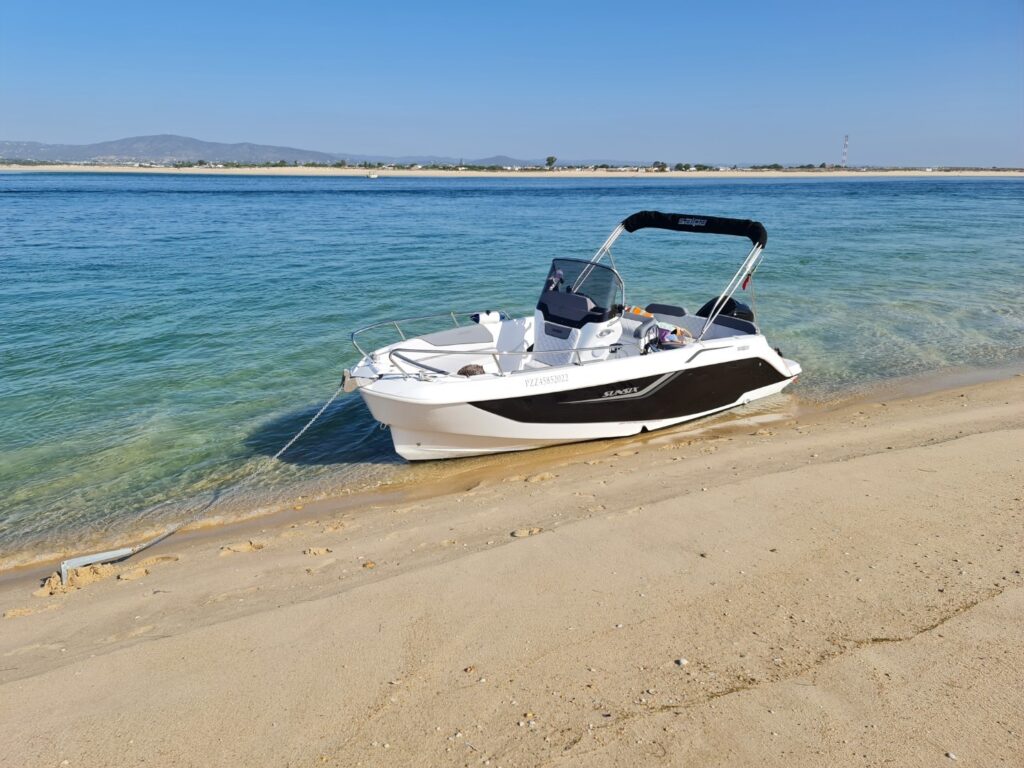 boat on shore beach